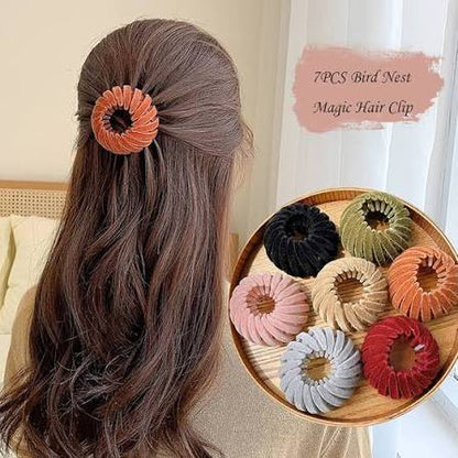 bird nest hair clip